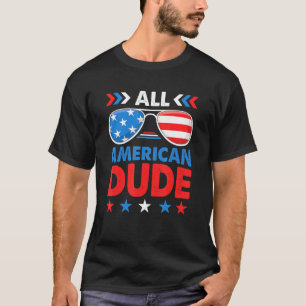 Camiseta All American Dude 4 De Julio Gafas De Sol Niños
