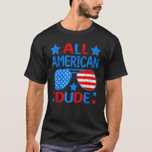 Camiseta All American Dude 4 De Julio Niños Gafas De Sol