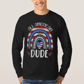 Camiseta All American Dude American Flag 4th of July Family