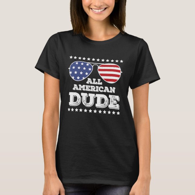 Camiseta All American Dude coincidiendo con la familia el 4 (Anverso)