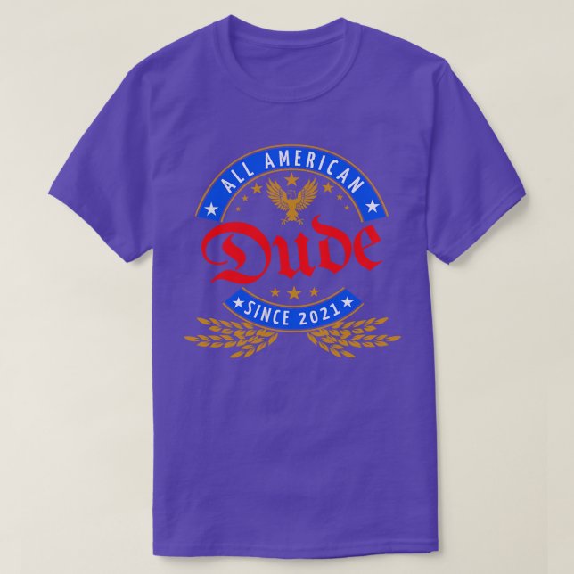 Camiseta All American Dude Forth of July Memorial Day Gift  (Diseño del anverso)