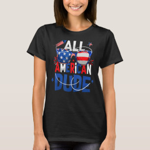 Camiseta All American Dude Gafas de sol Bandera Usa Niños 4