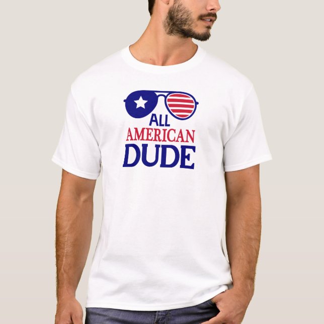 Camiseta All American Dude Patriotic (Anverso)
