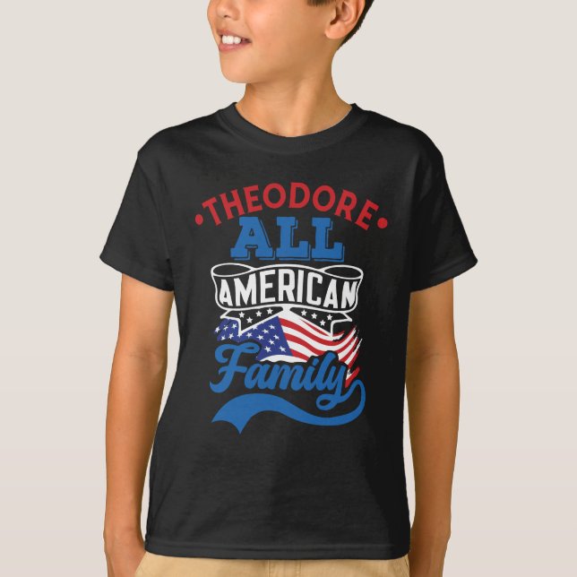 Camiseta All american family 4th july patriotic matching (Anverso)