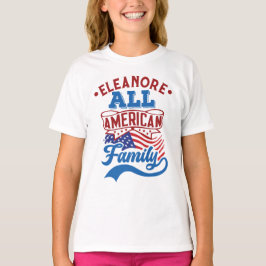 Camiseta All american family 4th july patriotic matching