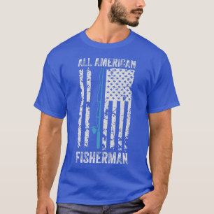 Camiseta All American fisherman 4th of July fishing america