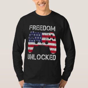 Camiseta All American Gamer Us Flag Video Games 4 July Fo