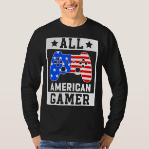 Camiseta All American Gamer Video Game Flag
