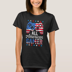 Camiseta All American Gamer Video Game Flag