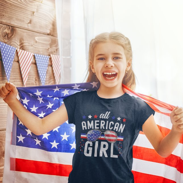 Camiseta All American Girl 4th July  (Subido por el creador)