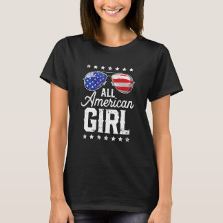 Camiseta All American Girl 4th Of July Family Matching Sung