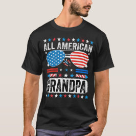 Camiseta All American Grandpa  Patriotic t shirt