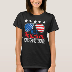 Camiseta All American Homeschool Teacher USA Gafas de sol 4