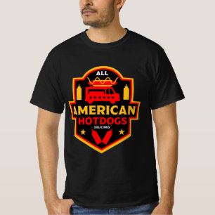 Camiseta All American Hotdogs Foodies T-Shirt