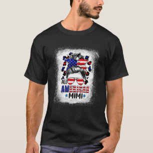 Camiseta All American Mimi Bleached Leopard Patriotic July