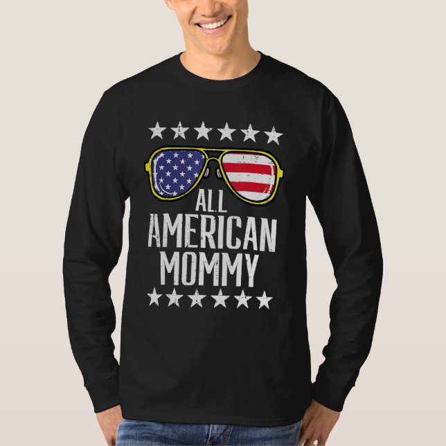 Camiseta All American Mommy 4th Of July Memorial Day Matchi (Anverso)