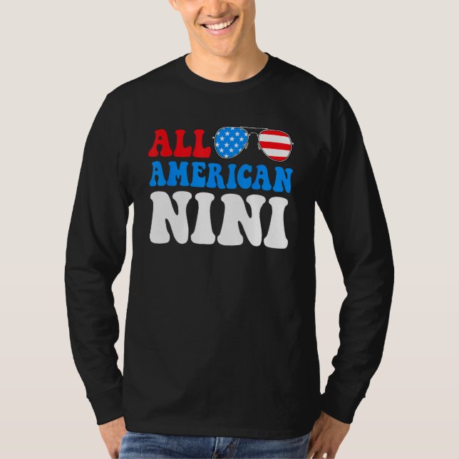Camiseta All American Nini American Flag 4th of July Patrio (Anverso)