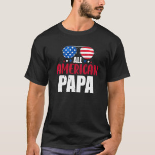Camiseta All American Papa 4 Of July Patriotic Family Mat
