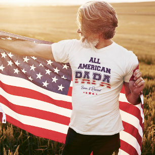 Camiseta All American Papa Patriotic 4 de julio