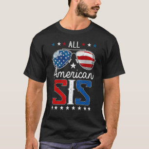 Camiseta All American Sis 4 Of July Matching Outfit Fami