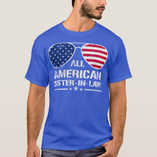 Camiseta All American Sisterinlaw Flag Patriotic 4th of Jul