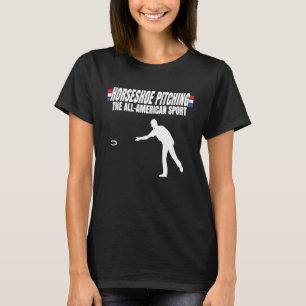 Camiseta All American Sport USA FLag Horseshoe Pitchin