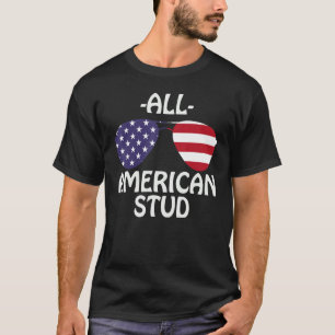 Camiseta All American Stud celebra el Día de la Independenc