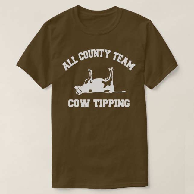 Camiseta All County Team Cow Tipping  (Diseño del anverso)