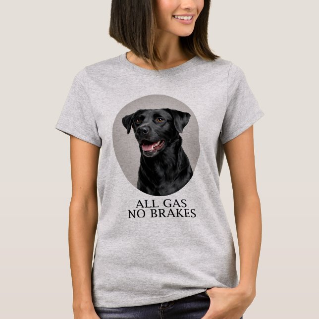 Camiseta All Gas No Brakes Black Lab Sporting (Anverso)