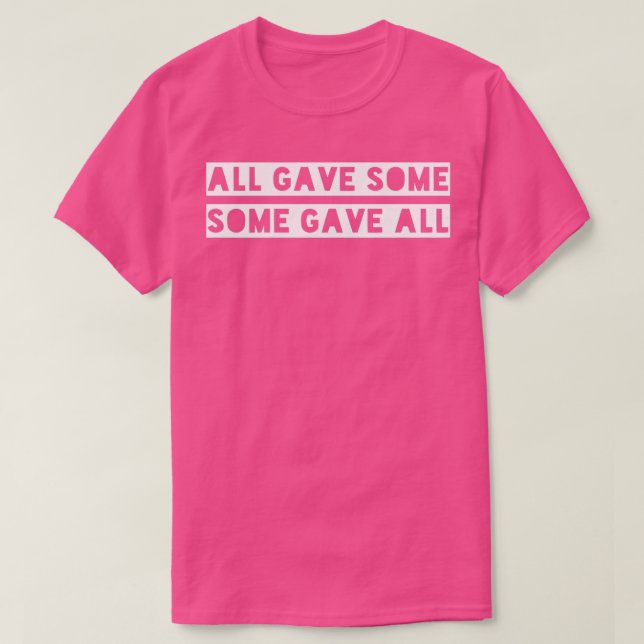 Camiseta All gave some some gave all 1 (Diseño del anverso)