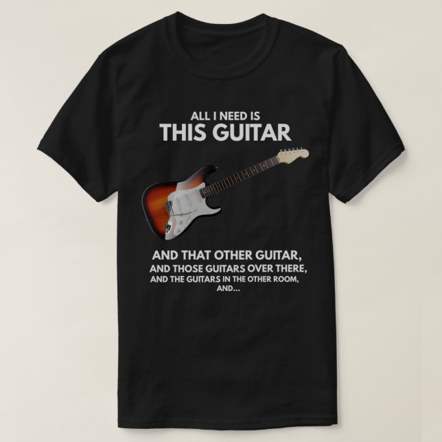 Camiseta All I Need Ishis Guitar (Diseño del anverso)