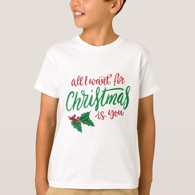 Camiseta All I want for Christmas (Anverso)