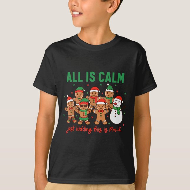 Camiseta All Is Calm Just Kidding This Is Pre-k Preschool T (Anverso)