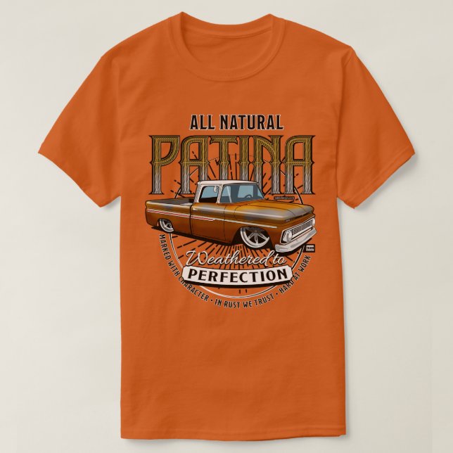 Camiseta All Natural Patina Gold (Diseño del anverso)