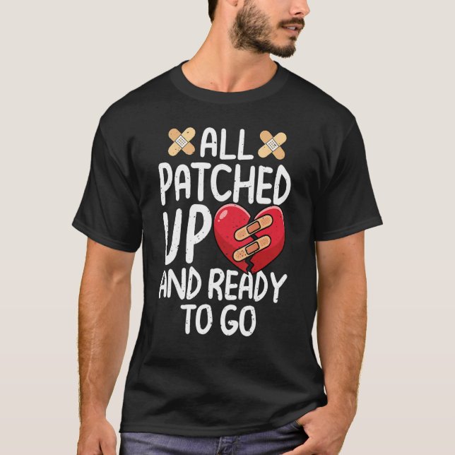 Camiseta All Patched Up Open Heart Surgery Recovery Survivo (Anverso)