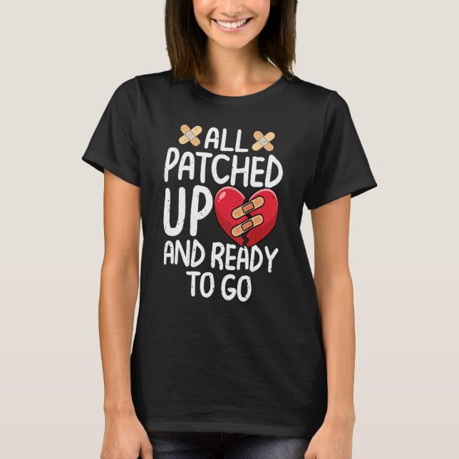 Camiseta All Patched Up Open Heart Surgery Recovery Survivo (Anverso)