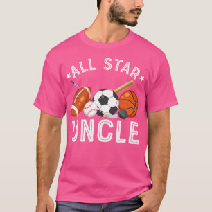 Camiseta All Star Uncle Of The Birthday Boy Basketball Socc