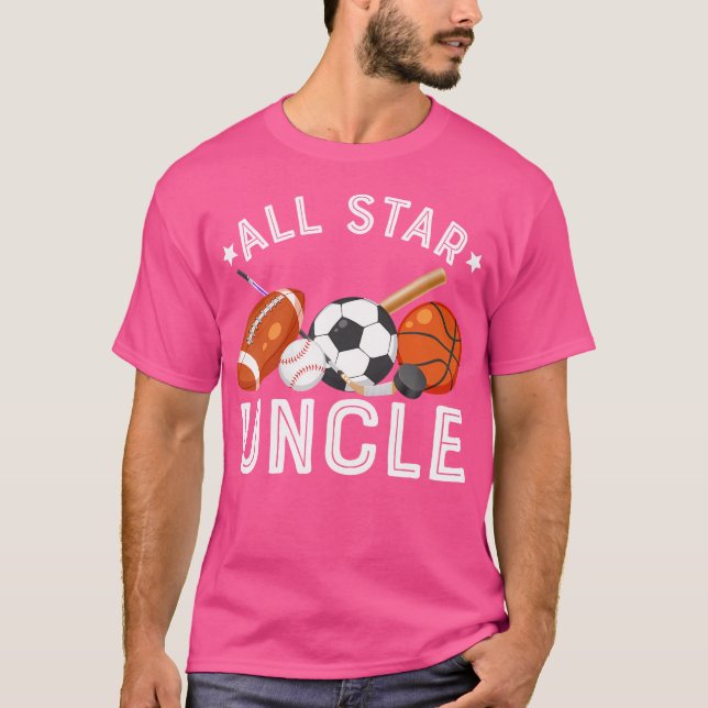 Camiseta All Star Uncle Of The Birthday Boy Basketball Socc (Anverso)