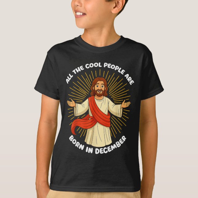 Camiseta All The Cool People Are Born In December Funny Quo (Anverso)