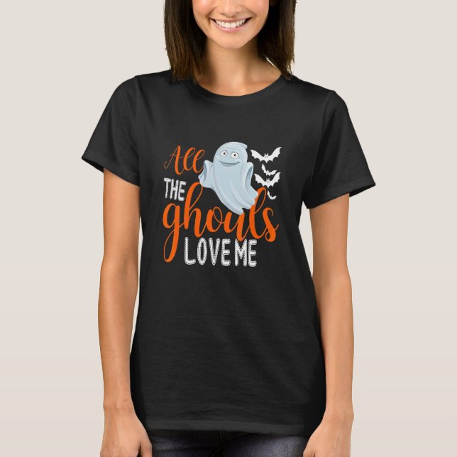 Camiseta All The Ghouls Love Me Kids Hallowee (Anverso)