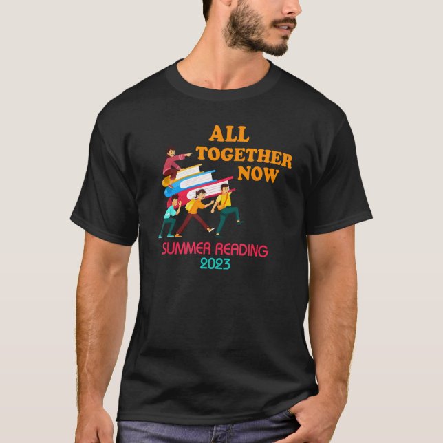 Camiseta All Together Now Summer Reading 2023 Library Books (Anverso)