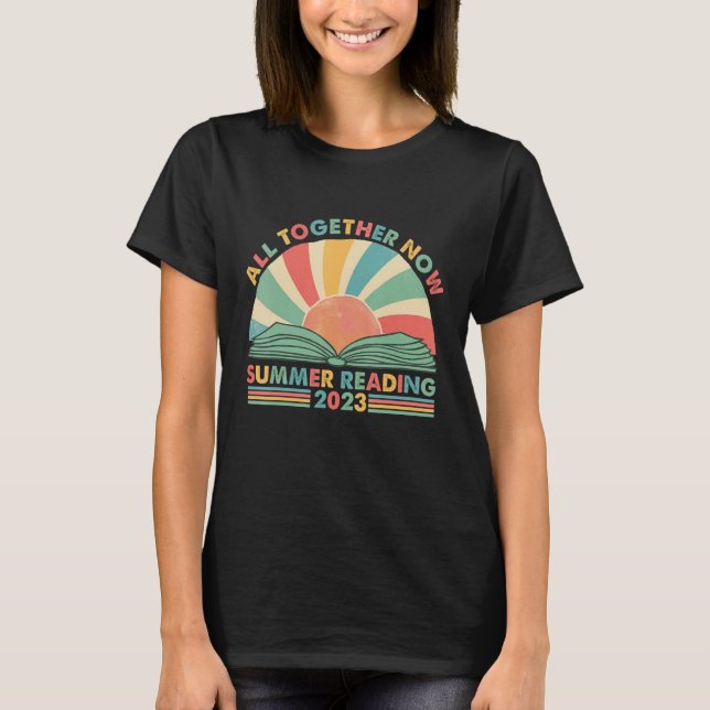 Camiseta All Together Now Summer Reading 2023 Retro Sun Boo (Anverso)