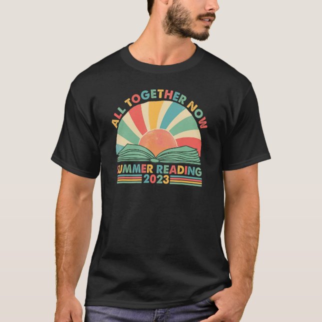 Camiseta All Together Now Summer Reading 2023 Retro Sun Boo (Anverso)