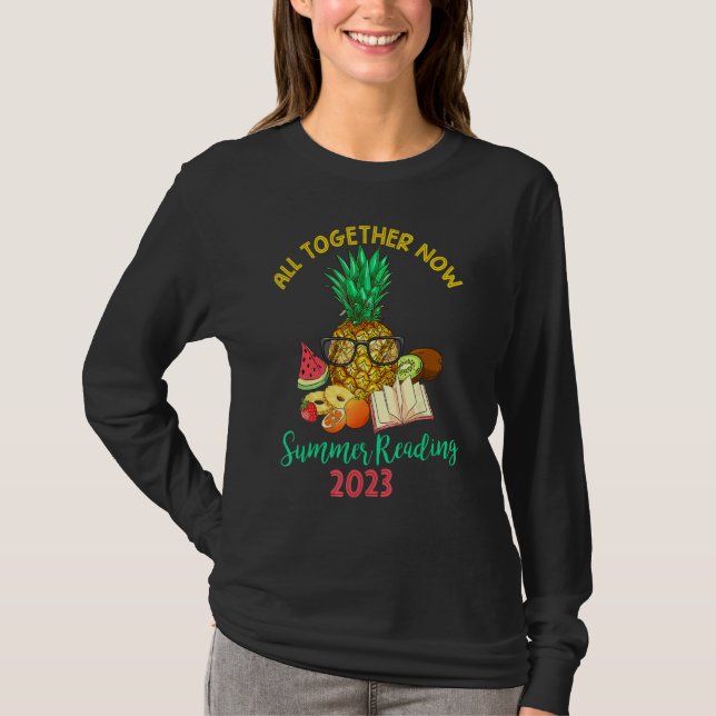 Camiseta All Together Now Summer Reading Program 2023 Book  (Anverso)