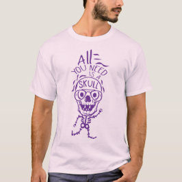 Camiseta all you need skull citation halloween petite tete