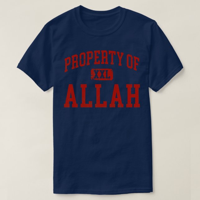 Camiseta allah afligido 1 (Diseño del anverso)
