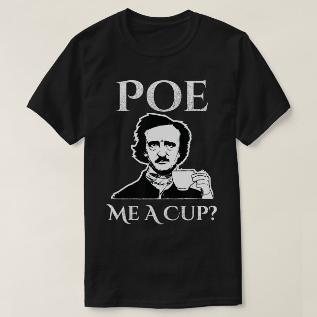 Camiseta Allan Poe Me Una Copa de Café (Diseño del anverso)