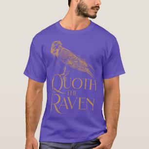 Camiseta Allan Poe The Raven TShirt Allan Poe Quoth The Rav