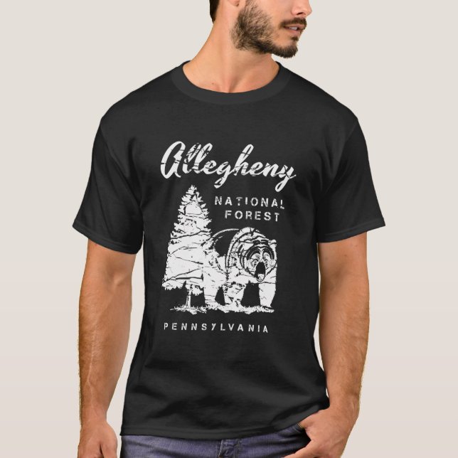 Camiseta Allegheny National Forest Bear Pennsylvania Vacati (Anverso)