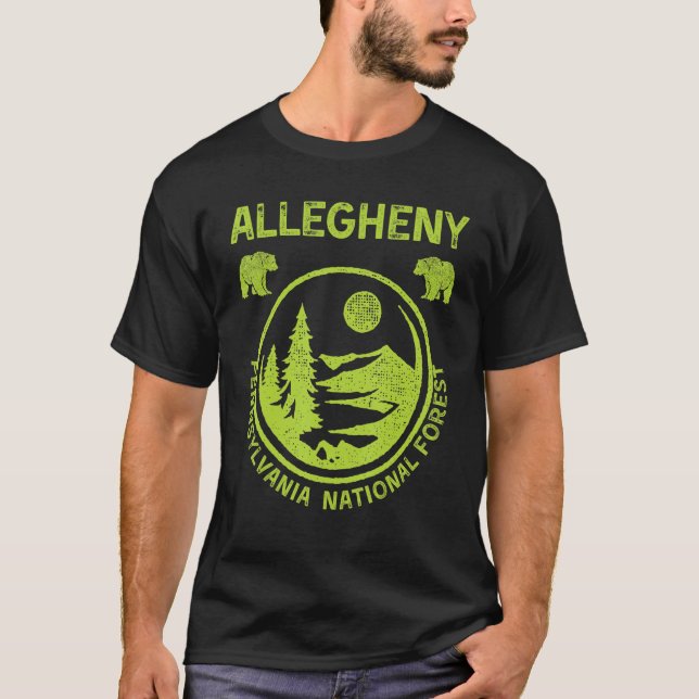 Camiseta Allegheny National Forest Pennsylvania (Anverso)